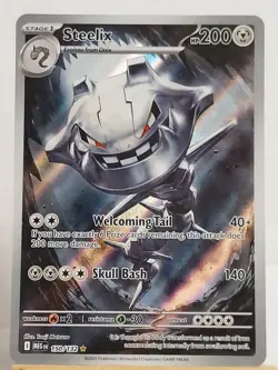 Pokemon TCG Illustration Rare Steelix #150/132 Mega Evolution - Image 1