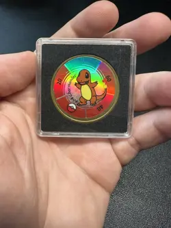 Pokemon 1999 Battling Coin Game Nintendo Hasbro #04 CHARMANDER - Image 1