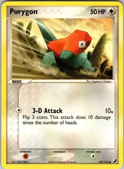 Porygon 69/115 Unseen Forces Pokemon TCG MP - Image 1
