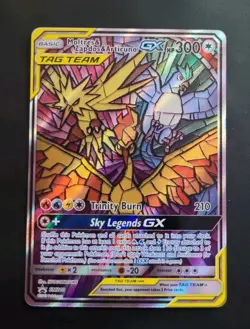 Moltres Zapdos Articuno GX Hidden Fates Pokemon Black Star Promo SM210 - Image 1