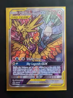 Moltres Zapdos Articuno GX Hidden Fates Pokemon Black Star Promo SM210 - Image 3