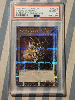 2025 Yu-Gi-Oh! E-Hero Sparkman Alternate Art Gem Mint 10 Japanese - Image 1