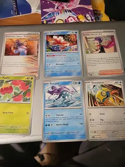 Pokemon error Card Prismatic Evolutions Crimp Errors Lot Of 6 Cards! All Crimp. - Image 1