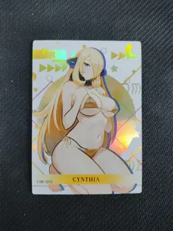LSR-015 Cynthia Goddess Story of Power Holo Anime Waifu Card - Image 1
