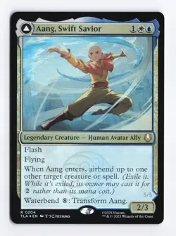 Aang, Swift Savior #204 FOIL Rare - MTG Avatar TLA PACK FRESH - Image 1