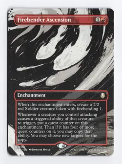 Firebender Ascension (Borderless) #312 Rare - MTG TLA Avatar PACK FRESH - Image 1