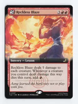 Reckless Blaze Extended Art #197 Rare - MTG TLE Eternal Legal - Image 1