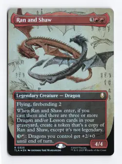 Ran and Shaw Borderless 325 FOIL Rare - MTG Avatar: The Last Airbender TLA - Image 1