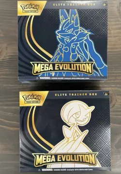 Pokemon Mega Evolution Pokemon Center Elite Trainer Box ETB Set of 2 Sealed - Image 1