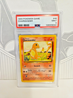 PSA 9 Charmander 46/102 Base Set Unlimited WOTC 2000 Pokemon Game MINT - Image 1