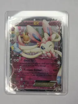 2016 Pokemon TCG Sylveon EX #RC21/RC32 Generations Holo Full Art LP Eeveelution - Image 2