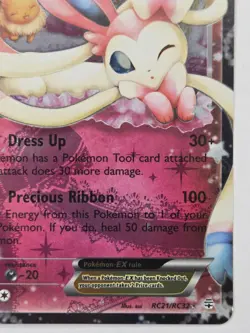 2016 Pokemon TCG Sylveon EX #RC21/RC32 Generations Holo Full Art LP Eeveelution - Image 5
