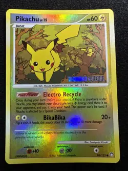 Pokemon TCG Pikachu (Diamond & Pearl) Burger King Promo Reverse Holo #94 NM - Image 1