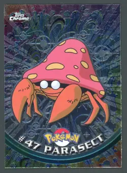 NM Parasect Topps Chrome #47 Animation Series 2 Holo Pokemon Card B23 - Image 1