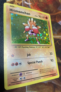 NM/LP Hitmonchan (Holo Bleed Error) XY Evolutions 62/108 Holo Pokemon Card B28 - Image 3