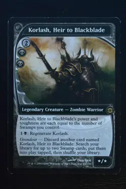 Magic The Gathering MTG KORLASH, HEIR TO BLACKBLADE Future Sight LP Played - Image 1