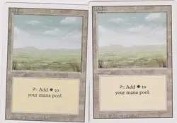 20 x REVISED ED. BASIC PLAINS LAND NEVER PLAYED MTG MAGIC N-MINT ALL THREE VARIA - Image 1