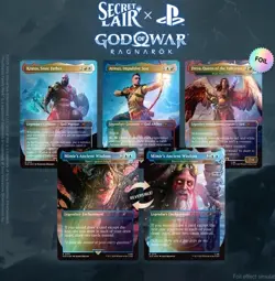 Magic the Gathering Secret Lair Drop Series x god of war NORSE foil edition - Image 1