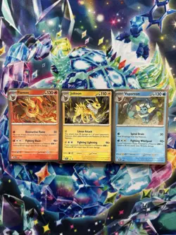 Pokemon TCG Prismatic Evolutions Black Star Promo x3 Cards Bundle - Image 1