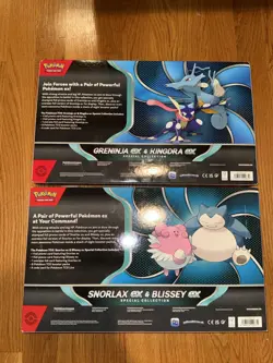 Pokemon Snorlax/Blissey ex AND Greninja/Kingdra ex Special Collection Box Bundle - Image 2