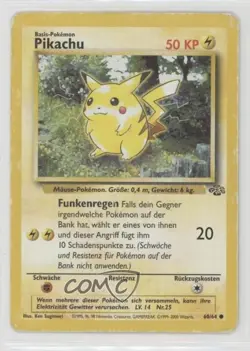 Pikachu German Pokemon Jungle #60 1999 - Image 1