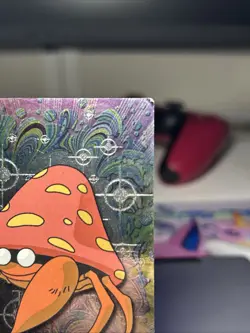 Pokemon Parasect #47 Topps TV Animation Edition Black Foil Light Play - Image 3