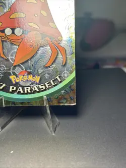 Pokemon Parasect #47 Topps TV Animation Edition Black Foil Light Play - Image 4