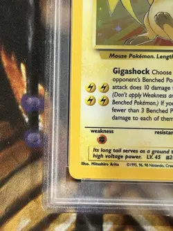1999 Pokemon Fossil Raichu #14 Holo Rare English Vintage - PSA 8 NM/Mint ? - Image 4