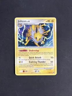 Pokemon TCG Jolteon Rising Rivals 26/111 Regular Non Holo Rare - PLAYED - Image 1