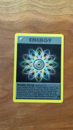Rainbow Energy 80/82 Team Rocket Regular NM Pokemon TCG Vintage - Image 2