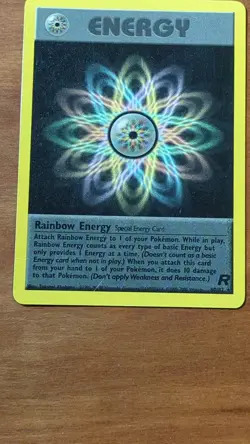 Rainbow Energy 80/82 Team Rocket Regular NM Pokemon TCG Vintage - Image 5