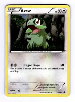 Axew - BW10 Black and White Promos #BW10 (2011) Promo Holo NM Pokemon - Image 1