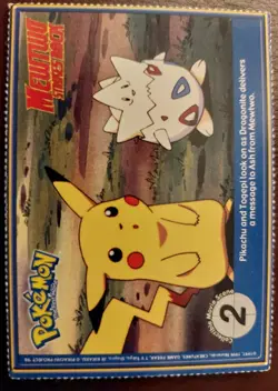Pikachu #25 Burger King Exclusive Mewtwo Strikes Back PokeTrivia 1999 Pokemon - Image 2