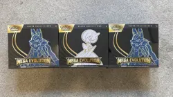 Pokemon TCG Mega Evolution Lucario & Gardevoir Elite Trainer Box x 3 ETB Sealed - Image 1