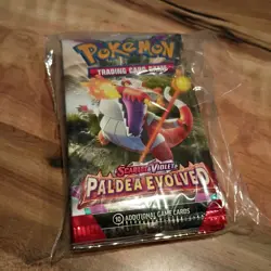 Pokemon TCG Paldea Evolved Boosters 5 Packs Factory Sealed New - Image 1
