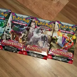 Pokemon TCG Paldea Evolved Boosters 5 Packs Factory Sealed New - Image 3