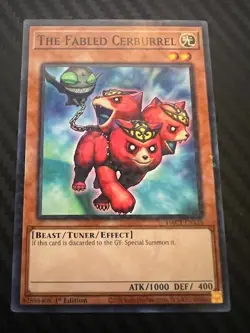 Yugioh The Fabled Cerburrel HAC1-EN138 Duel Terminal Common 1st Edition NM - Image 1