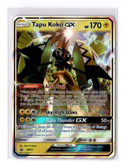 Tapu Koko GX - SM33 Sun & Moon Black Star Promo Card - NM - POKEMON TCG - Image 1