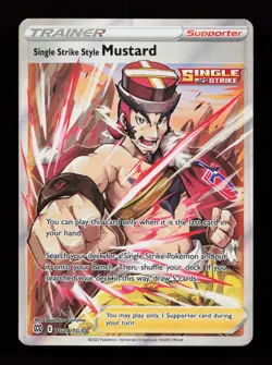 Single Strike Style Mustard TG28/TG30 Trainer Gallery Pokemon Card - Image 1