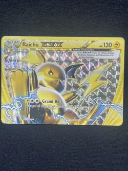 Pokemon TCG Raichu Break 50/162 Holo Card Breakthrough Series - Image 1
