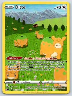 DItto - Crown Zenith Galarian Gallery GG22/GG70 Pokemon 151 Card NM - Image 1