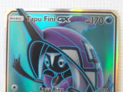 Pokemon Card Tapu Fini GX 133/147 Burning Shadows Full Art Holo. 2017 - Image 2