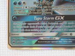 Pokemon Card Tapu Fini GX 133/147 Burning Shadows Full Art Holo. 2017 - Image 4
