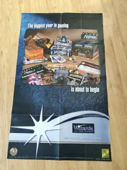 Vintage Wizards Of The Coast Poster 1998 Product Release Schedule MTG Magic TSR - Image 1