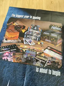 Vintage Wizards Of The Coast Poster 1998 Product Release Schedule MTG Magic TSR - Image 4