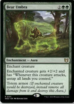 MTG Bear Umbra Commander: Wilds of Eldraine Regular - Image 1
