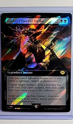 2023 MTG Magic the Gathering LOTR Extended Surge Foil Isildurs Fateful Strike LP - Image 1