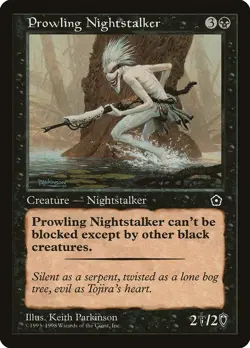 Magic the Gathering (mtg): P02: Prowling Nightstalker (x 4) - Image 1