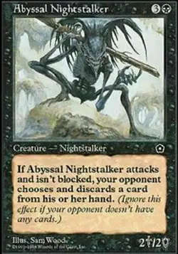 1x Abyssal Nightstalker - LP - Portal Second Age - mtg - - Image 1
