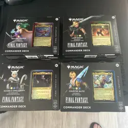 Final Fantasy Commander Deck MTG Bundle (Includes All 4 Decks) SEALED NEW - Image 1